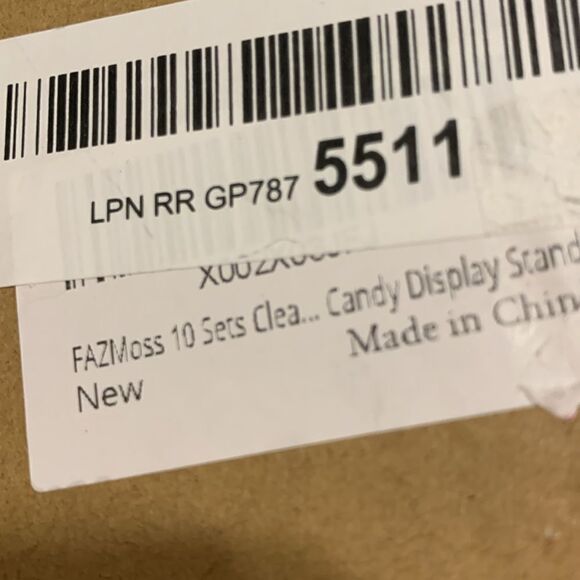 10 piece set of clear acrylic display risers 5 sizes for candy or jewelry, etc. - Picture 4 of 14